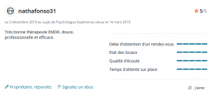avis estelle cerruti psychologue EMDR Vienne